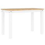 Esstisch PANAMA Weiß 112x60x75 cm Massivholz Kiefer