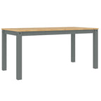 Esstisch PANAMA Grau 160x80x75 cm Massivholz Kiefer