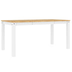 Esstisch PANAMA Weiß 160x80x75 cm Massivholz Kiefer