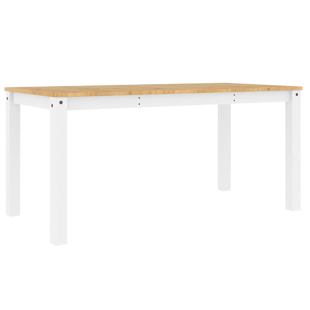 Esstisch PANAMA Weiß 160x80x75 cm Massivholz Kiefer