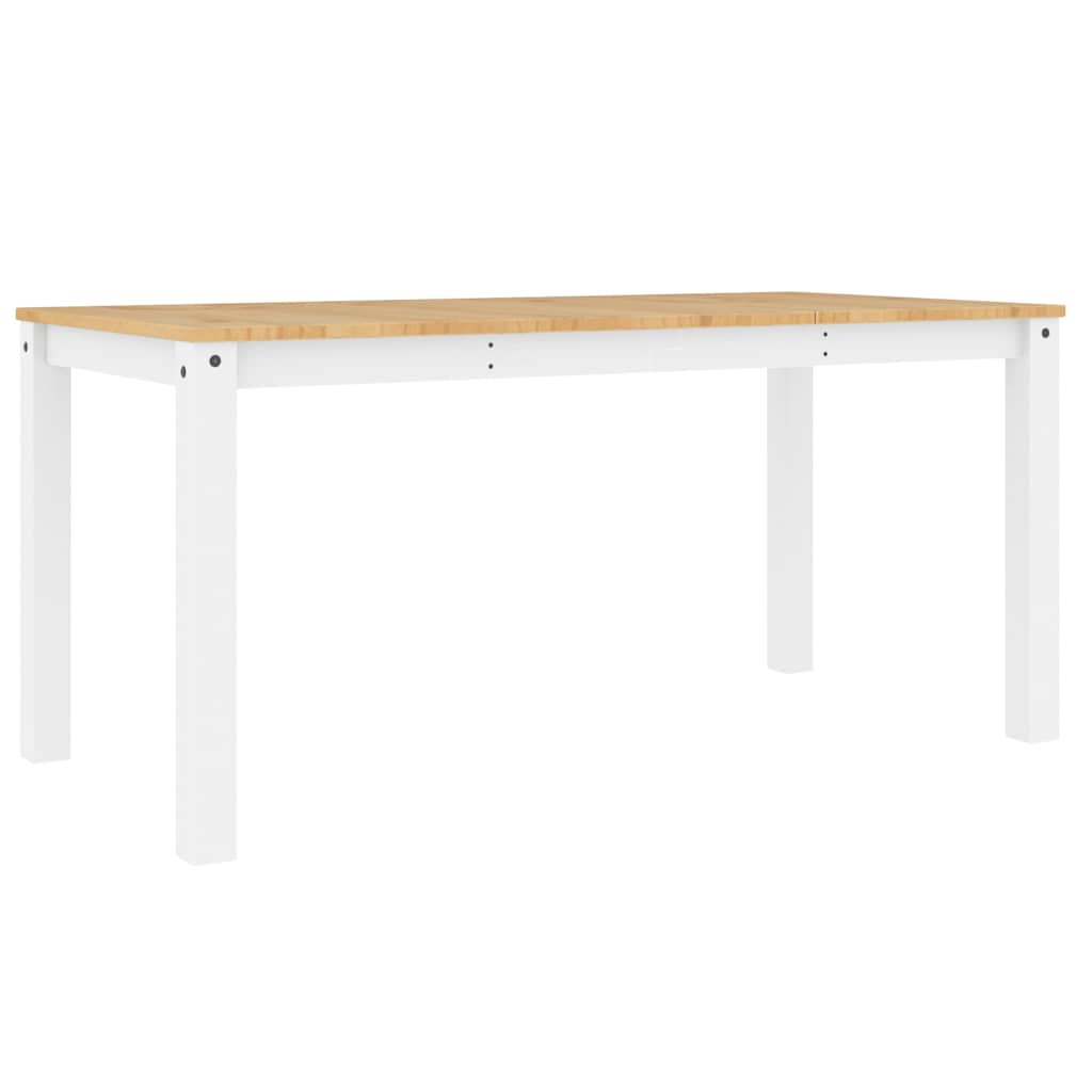 Esstisch PANAMA Weiß 160x80x75 cm Massivholz Kiefer