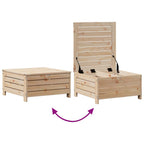 8-tlg. Garten-Lounge-Set mit Kissen Massivholz Kiefer