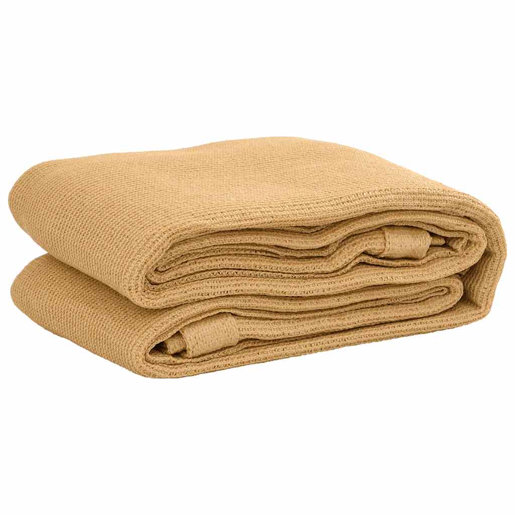 Zeltteppich Sandfarbe 250x350 cm HDPE