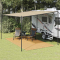 Zeltteppich Sandfarbe 250x350 cm HDPE