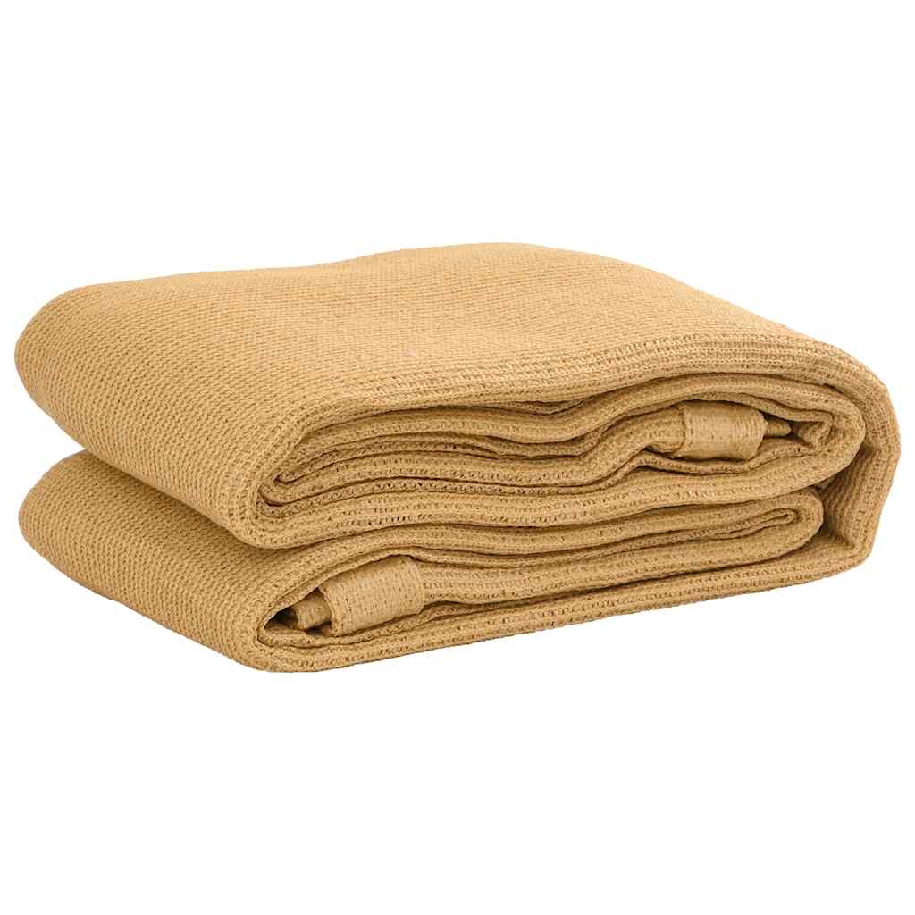 Zeltteppich Sandfarbe 250x450 cm HDPE