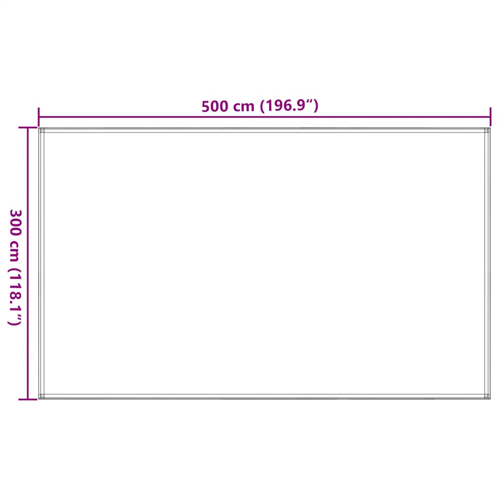Zeltteppich Sandfarbe 300x500 cm HDPE