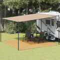 Zeltteppich Sandfarbe 400x400 cm HDPE