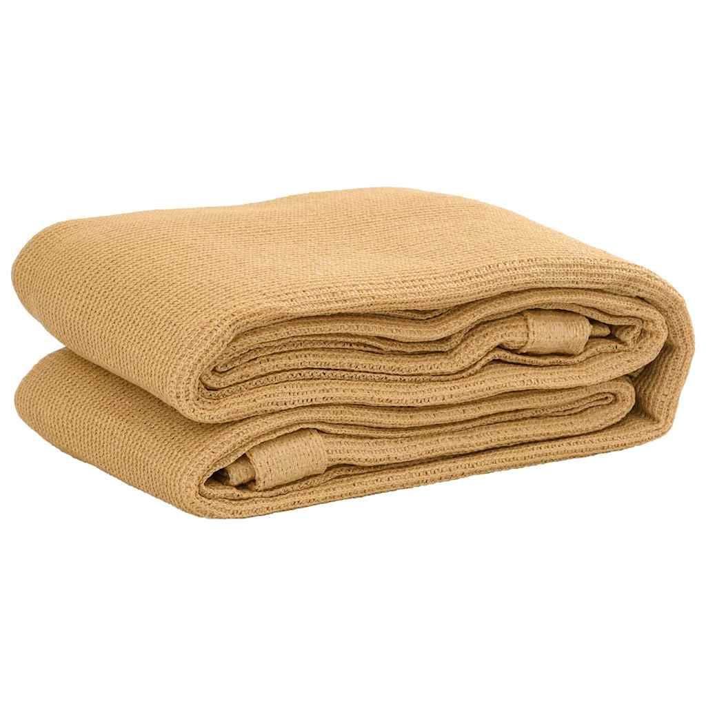 Zeltteppich Sandfarbe 400x500 cm HDPE