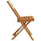 Gartenstühle 4 Stk. Klappbar Beige Massivholz Akazie