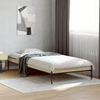 Bettgestell Sonoma-Eiche 90x200 cm Holzwerkstoff und Metall