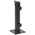 Sonnenschirmständer für Ø38/48 mm Mast Mattschwarz Stahl