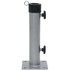 Sonnenschirmständer für Ø38/48 mm Mast Silbern Stahl
