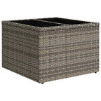 11-teiliges Gartensofa-Set mit Kissen, grau, Polyrattan
