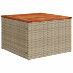 6-tlg. Garten-Sofagarnitur mit Kissen Beigemischung Poly Rattan