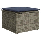 14-teiliges Gartensofa-Set mit Kissen, grau, Polyrattan
