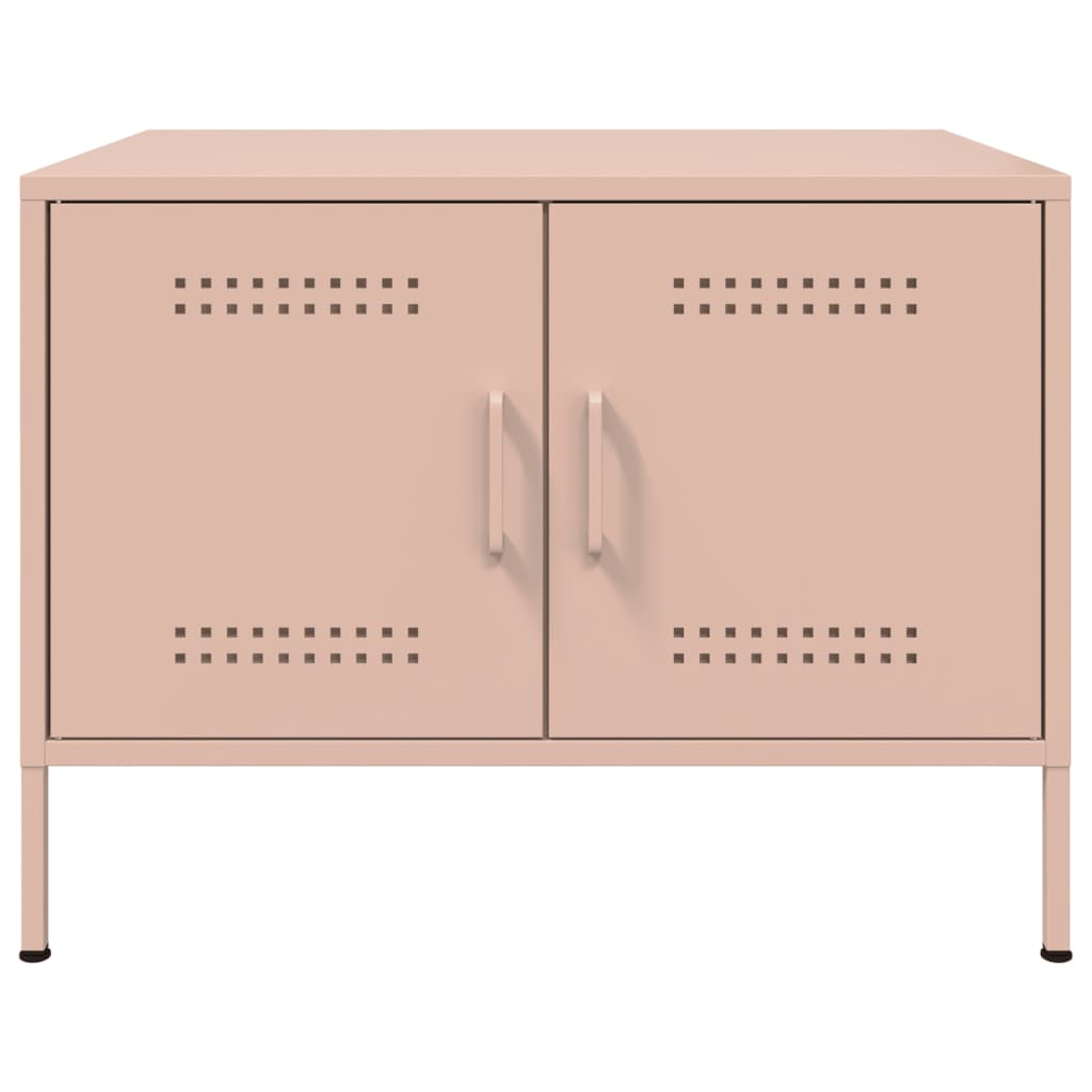 Couchtisch Rosa 68x50x50,5 cm Stahl