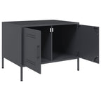 Couchtisch Anthrazit 68x50x50,5 cm Stahl