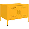 Couchtisch Senfgelb 68x50x50,5 cm Stahl