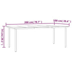 7-tlg. Garten-Essgruppe mit Kissen Braun Poly Rattan