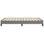 Bettgestell ohne Matratze Dunkelgrau 120x190 cm Stoff