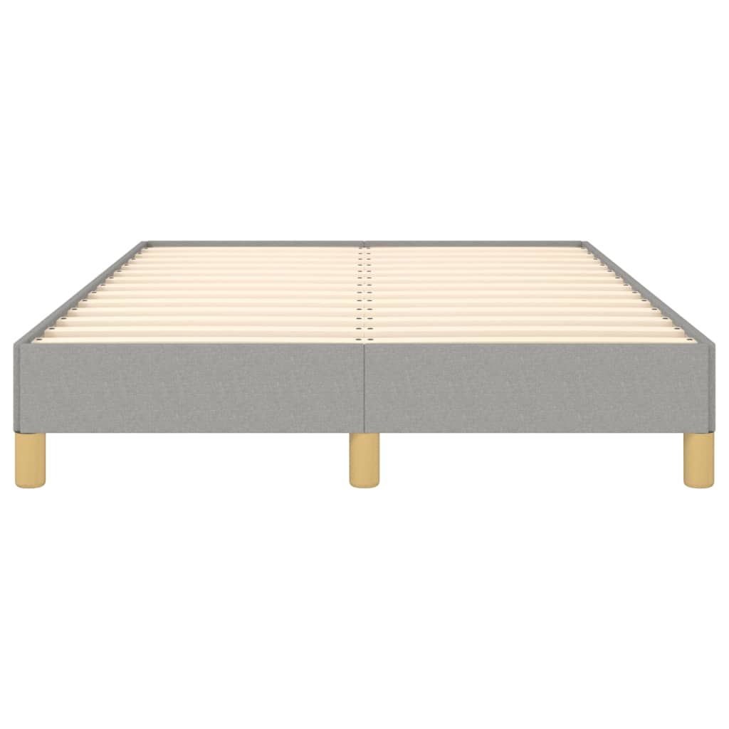 Bettgestell ohne Matratze Hellgrau 120x190 cm Stoff