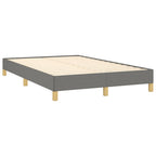 Bettgestell ohne Matratze Dunkelgrau 120x190 cm Stoff