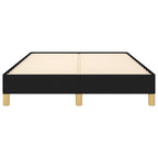 Bettgestell ohne Matratze Schwarz 120x190 cm Stoff