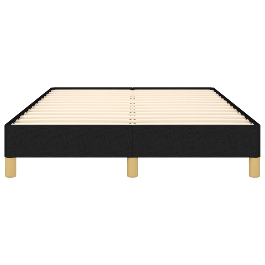 Bettgestell ohne Matratze Schwarz 120x190 cm Stoff