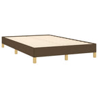 Bettgestell ohne Matratze Dunkelbraun 120x190 cm Stoff