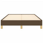 Bettgestell ohne Matratze Dunkelbraun 120x190 cm Stoff