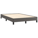 Bettgestell ohne Matratze Grau 120x190 cm Kunstleder