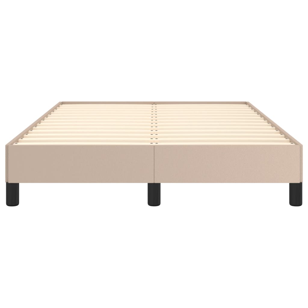 Bettgestell ohne Matratze Cappuccino-Braun 120x190cm Kunstleder