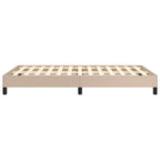 Bettgestell ohne Matratze Cappuccino-Braun 120x190cm Kunstleder