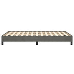 Bettgestell ohne Matratze Dunkelgrau 120x190 cm Samt