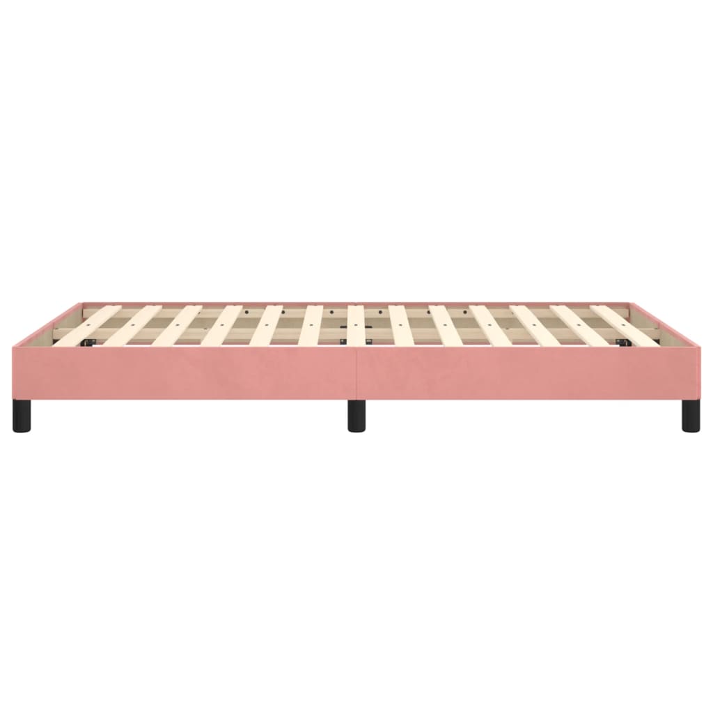 Bettgestell ohne Matratze Rosa 120x190 cm Samt