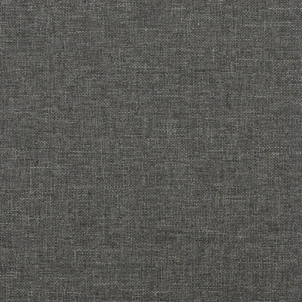 Bettgestell ohne Matratze Dunkelgrau 120x190 cm Stoff