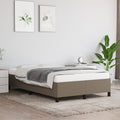 Bettgestell ohne Matratze Taupe 120x190 cm Stoff