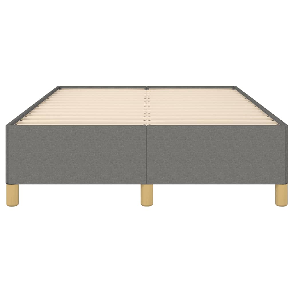 Bettgestell ohne Matratze Dunkelgrau 120x190 cm Stoff