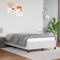 Bettgestell ohne Matratze Weiß 120x190 cm Kunstleder
