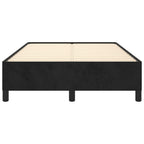 Bettgestell ohne Matratze Dunkelgrau 120x190 cm Samt