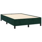 Bettgestell ohne Matratze Dunkelgrün 120x190 cm Samt