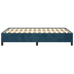 Bettgestell ohne Matratze Dunkelblau 120x190 cm Samt