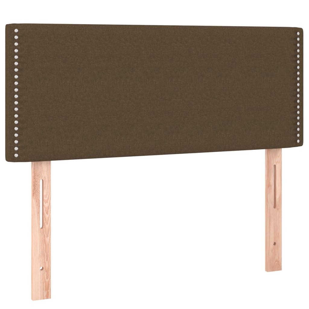 Boxspringbett mit Matratze Dunkelbraun 120x190 cm Stoff