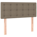 Boxspringbett mit Matratze Taupe 120x190 cm Stoff
