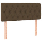 Boxspringbett mit Matratze Dunkelbraun 120x190 cm Stoff