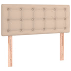 Boxspringbett Matratze Cappuccino-Braun 120x190 cm Kunstleder