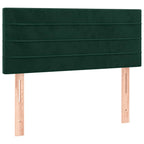 Boxspringbett mit Matratze Dunkelgrün 120x190 cm Samt