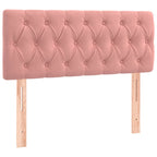 Boxspringbett mit Matratze Rosa 120x190 cm Samt