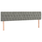 Boxspringbett mit Matratze Hellgrau 120x190 cm Samt