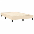 Boxspringbett mit Matratze & LED Creme 120x190 cm Stoff